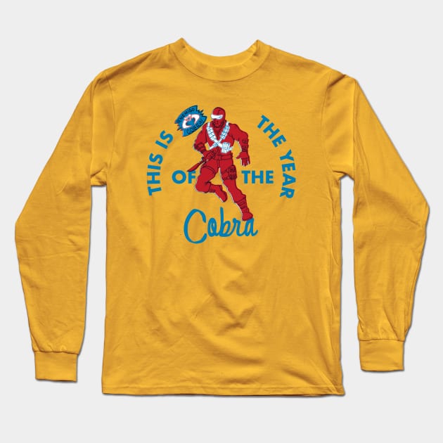 Year of the Cobra Mortal Long Sleeve T-Shirt by SkipBroTees